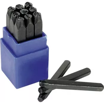 Brüder Mannesmann 9-teiliges Zahlenstempel-Set 10 mm (245-10)