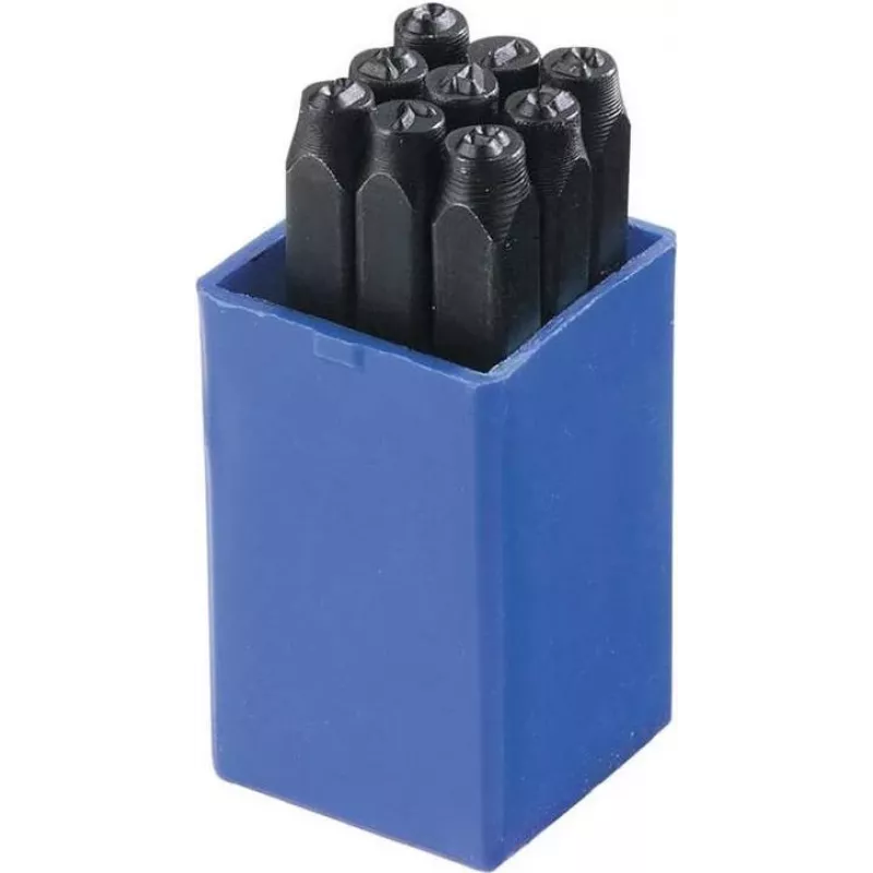 Brüder Mannesmann 9-teiliges Zahlenstempel-Set 10 mm (245-10)