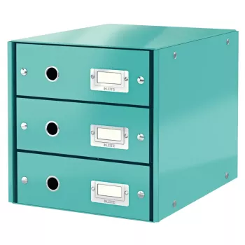 Leitz Click & Store Schubladenset Türkis 3 Schubladen A4 6048-00-51