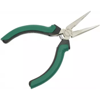 BRÜDER MANNESMANN GREEN LINE Spitzzange, 125 mm, gerade, Werkzeugstahl, grün/schwarzer Griff M 1070-4