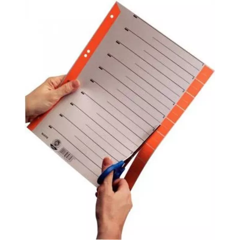 LEITZ A4 Karton-Trennblätter, rot, 25 Blatt (16523025)