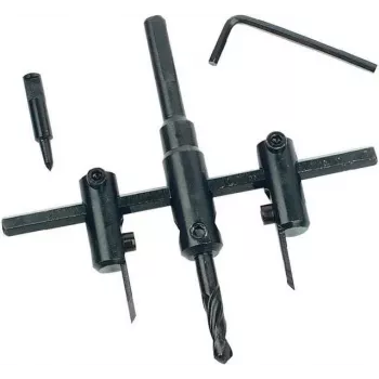 Brüder Mannesmann Verstellbarer Kreisschneider 30-120 mm mit HSS-Klingen (537)