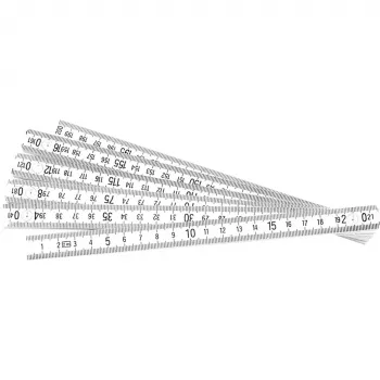 BRÜDER MANNESMANN PVC-Gliedermaßstab 2 m, 10 Segmente, EG Klasse III 810-PVC-2M