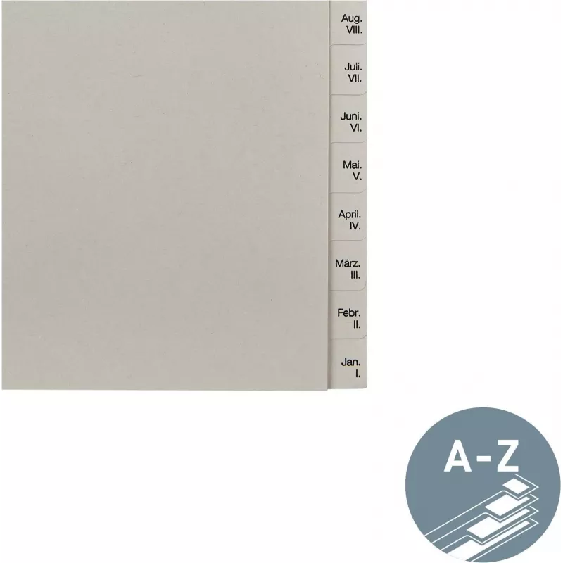 LEITZ Papierregister Dezember-Januar A4 13-Tab Kartonregister 12303085