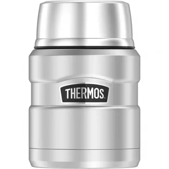 THERMOS SK Food Jar Isolierbehälter für Lebensmittel Schwarz/Silber 470 ml 4001233047