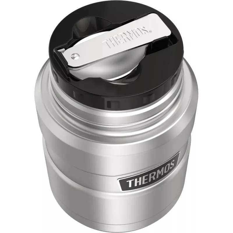 THERMOS SK Food Jar Isolierbehälter für Lebensmittel Schwarz/Silber 470 ml 4001233047