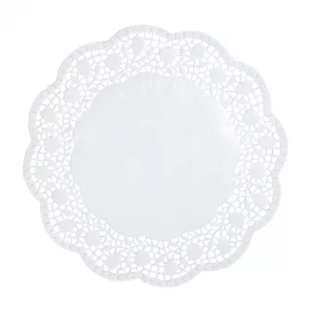 PAPSTAR Runde Tortenspitzen, 30 cm, Weiß, 100 Stück (12263)
