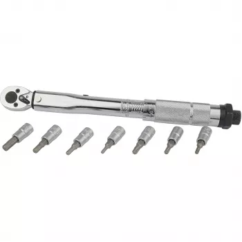Brüder Mannesmann M18314 Drehmomentschlüssel-Set 5-25 Nm, 1/4 Zoll Antrieb, 19-teilig