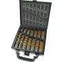 Brüder Mannesmann M54399 HSS Spiralbohrer-Set 99-teilig TiN-beschichtet zylindrischer Schaft