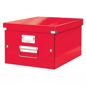 Leitz Click & Store WOW Aktenbox aus Pappe Rot 60440026