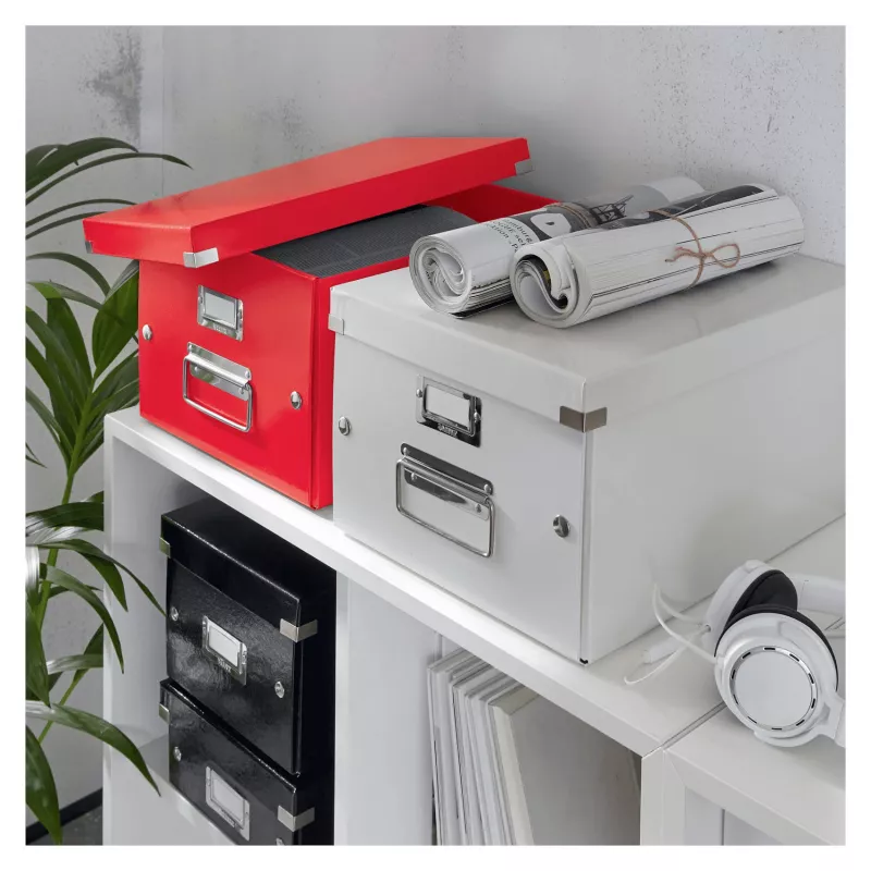 Leitz Click & Store WOW Aktenbox aus Pappe Rot 60440026