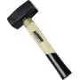 Brüder Mannesmann Fäustel 1500 g mit Fiberglasstiel, Schwarz/Gelb (76522)