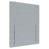 LEITZ Cosy Schreibtisch-Trennwand 61220085, Hellgrau, 60 x 70 cm, PET-Filz