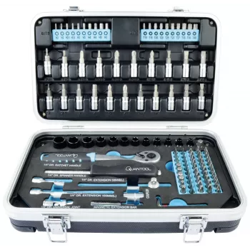 BRÜDER MANNESMANN QUANTOOL Q25003 116-teiliges 1/4 inch Bit-Set mit Sicherheitsbits