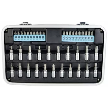 BRÜDER MANNESMANN QUANTOOL Q25003 116-teiliges 1/4 inch Bit-Set mit Sicherheitsbits
