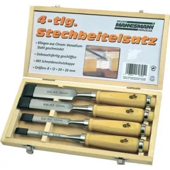 Brüder Mannesmann 4-teiliges Holzbeitel-Set M66104