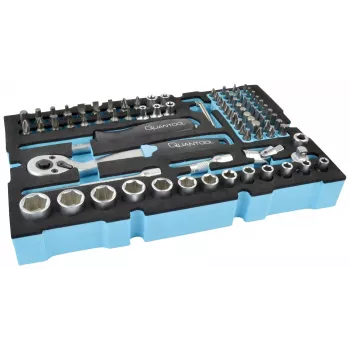 Brüder Mannesmann QUANTOOL 85-teiliges 1/4-Zoll-Steckschlüsselset Q25002