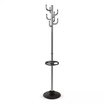 MAUL MAULpolaris Garderobenständer aus Chrom mit 8 Haken, 177 cm 9402596