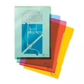 LEITZ A4 Dokumentenhüllen 0,15 mm, verschiedene Farben, 10er-Pack 4153-02-99