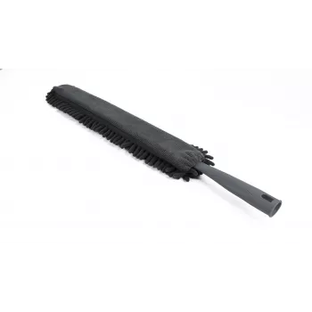 Haug Bürsten 8478 Staubwedel-Kopf aus Kunststoff, grau, 10 cm breit