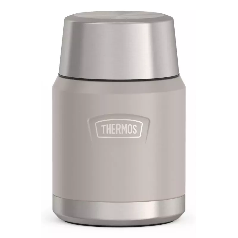 THERMOS ICON Thermobehälter Beige 0,47 L Isolierter Edelstahlbehälter mit Klapplöffel 4120323047
