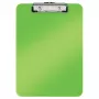 LEITZ WOW Klemmbrett A4 Polystyrol Metallic-Grün mit Metallklemme, 80 Blatt Kapazität 3971-00-54