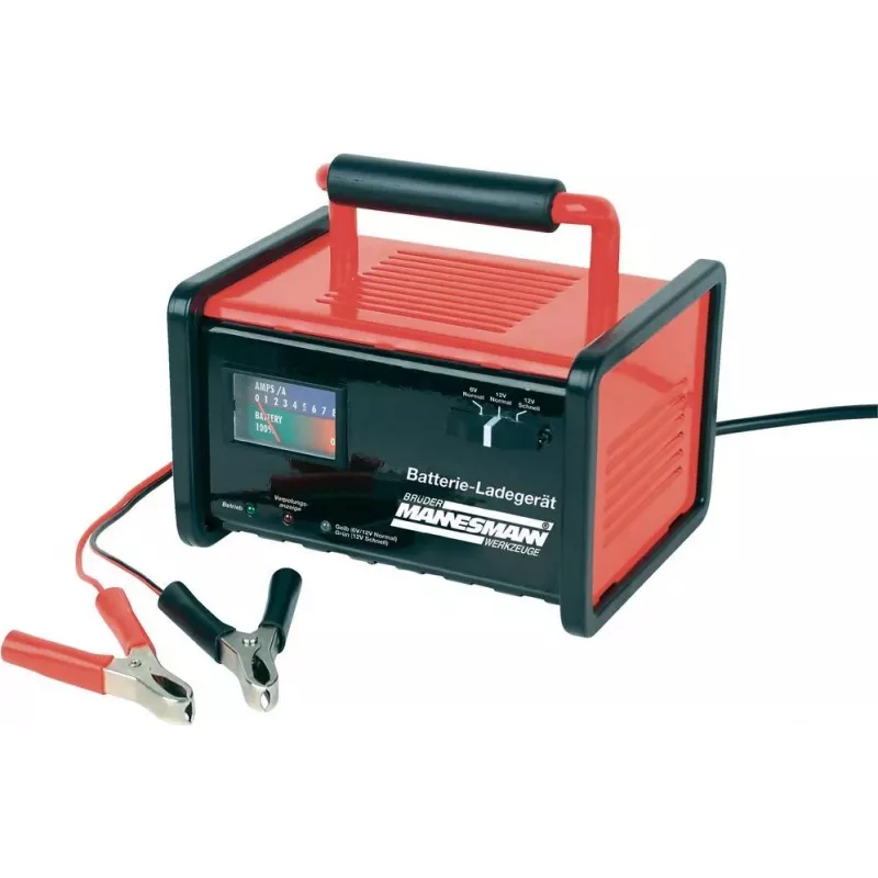 Brüder Mannesmann Werkstatt-Batterieladegerät 6/12V, 2A/8A, Blei-Akku (M12720)