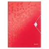 Leitz WOW A4 Präsentationsbuch Polypropylen Rot Hochformat 40 Hüllen 80 Blatt 45990026