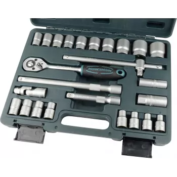 Brüder Mannesmann 25-teiliger Steckschlüsselsatz 1/4 Zoll Antrieb M29080