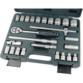 Brüder Mannesmann 25-teiliger Steckschlüsselsatz 1/4 Zoll Antrieb M29080