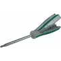 BRÜDER MANNESMANN GREEN LINE 19 inch Bit-Schraubendreher mit integriertem Bit-Depot (M29840)
