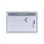 ZELLER Planungstafel 60 x 40 cm Magnetisches Whiteboard mit Aluminiumrahmen 11515