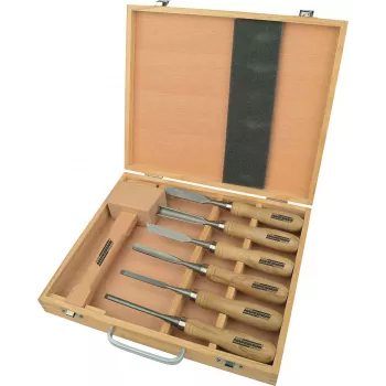 Brüder Mannesmann 7-teiliges Holzschnitzset M66107