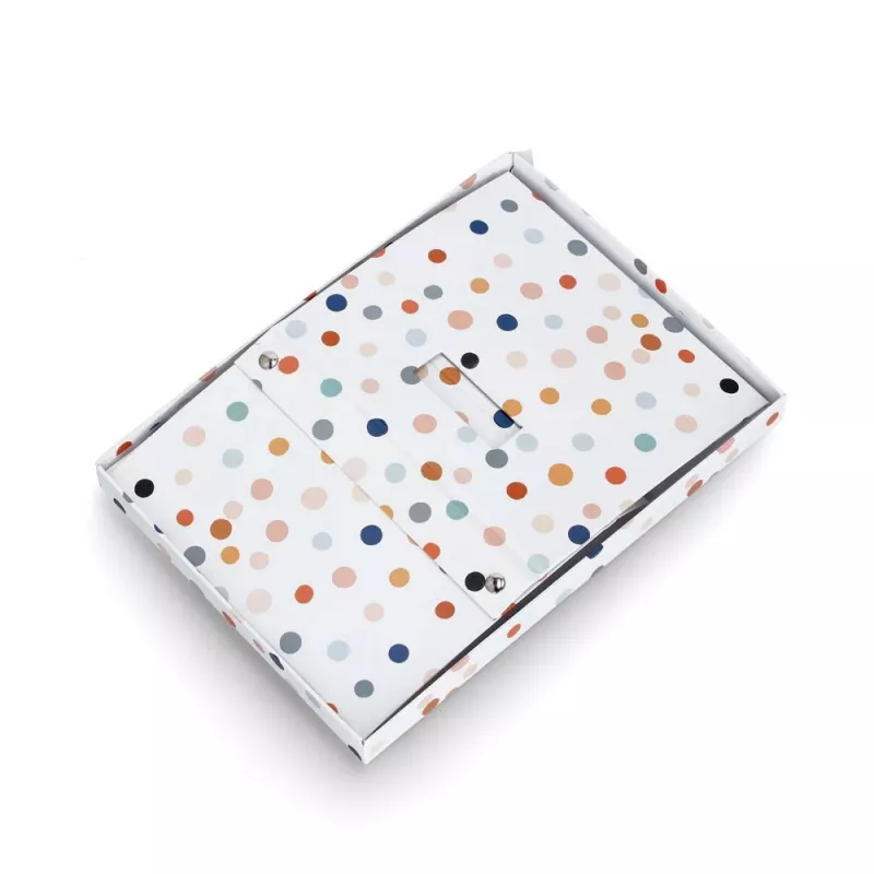Zeller Dots Aufbewahrungsbox Weiß mit Punkten 25 x 35 x 20 cm 14475