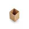 Zeller Stiftehalter Papiergeflecht Natur 8 x 8 x 10,7 cm (15210)