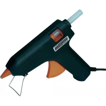 Brüder Mannesmann Heißklebepistolen-Set 7-teilig M49200 | 20 W, 11 mm Klebesticks, integrierter Ständer