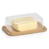 Zeller Glas Butterdose 6 cm hoch transparent 22026