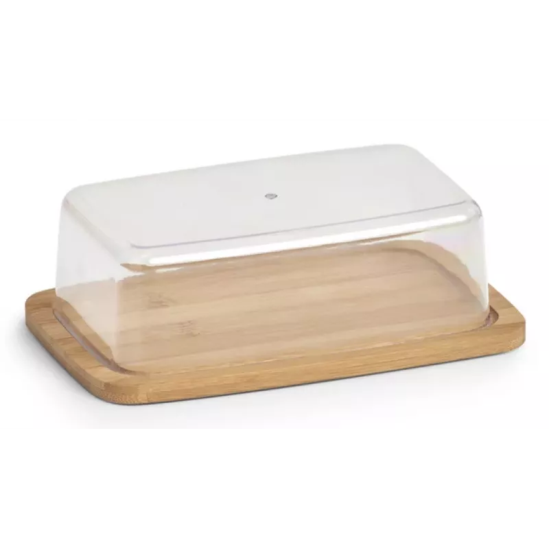 Zeller Glas Butterdose 6 cm hoch transparent 22026