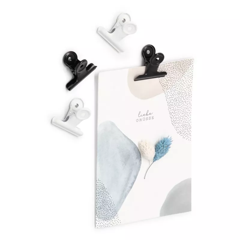 Zeller Magnetische Clips Schwarz Metall 4,0 x 1 Set (11264)