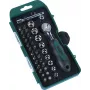 BRÜDER MANNESMANN 38-teiliges Steckschlüssel- und Bit-Set, 1/4 inch Antrieb, Umschaltknarre, CrV-Stahl 29891