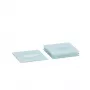 Zeller 26232 Glasuntersetzer-Set, 4-tlg., Glas, transparent