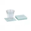 Zeller 26232 Glasuntersetzer-Set, 4-tlg., Glas, transparent