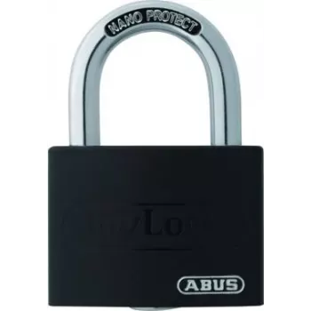 ABUS myLock T65AL/40 Schwarz Vorhängeschloss 40 mm Aluminiumkörper gehärteter Stahlbügel 802867