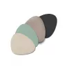 Zeller 27057 Glasuntersetzer-Set, 6-tlg., Kunstleder, 12 x 10 cm, beige