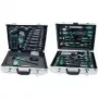 Brüder Mannesmann 108-teiliger Aluminium-Werkzeugkoffer, Silber 29075