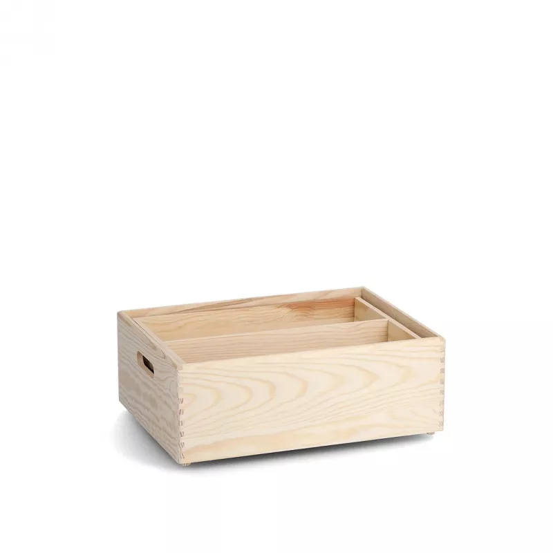 Zeller 13321 Allzweckkisten-Set, 3-tlg., Nadelholz