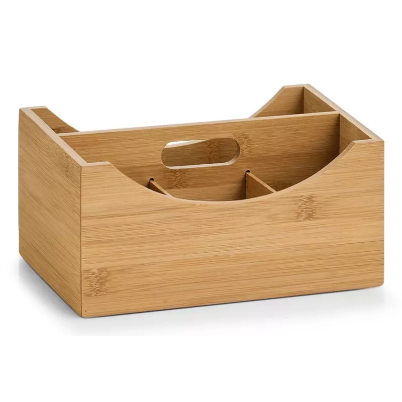 Zeller Aufbewahrungsbox Natur 25 x 18 x 12 cm Bambus 13336