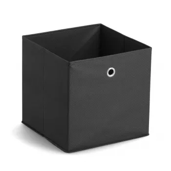 Zeller 14113 Vliesstoff-Aufbewahrungsbox, 30 L, 32 x 32 x 32 cm, Schwarz