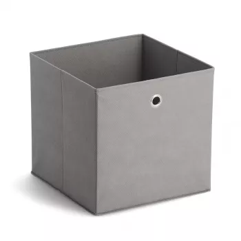 Zeller 14110 Aufbewahrungsbox aus Vliesstoff, 30 l, 32 x 32 x 32 cm, grau