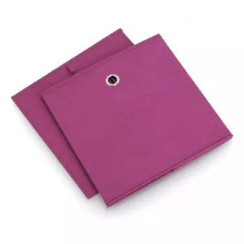ZELLER Aufbewahrungsbox aus Vliesstoff, Lila (14115)
